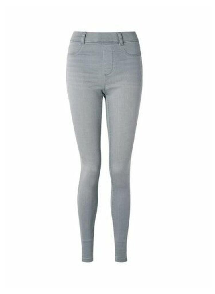 Womens Dp Tall Grey Premium 'Eden' Denim Jeans, Grey
