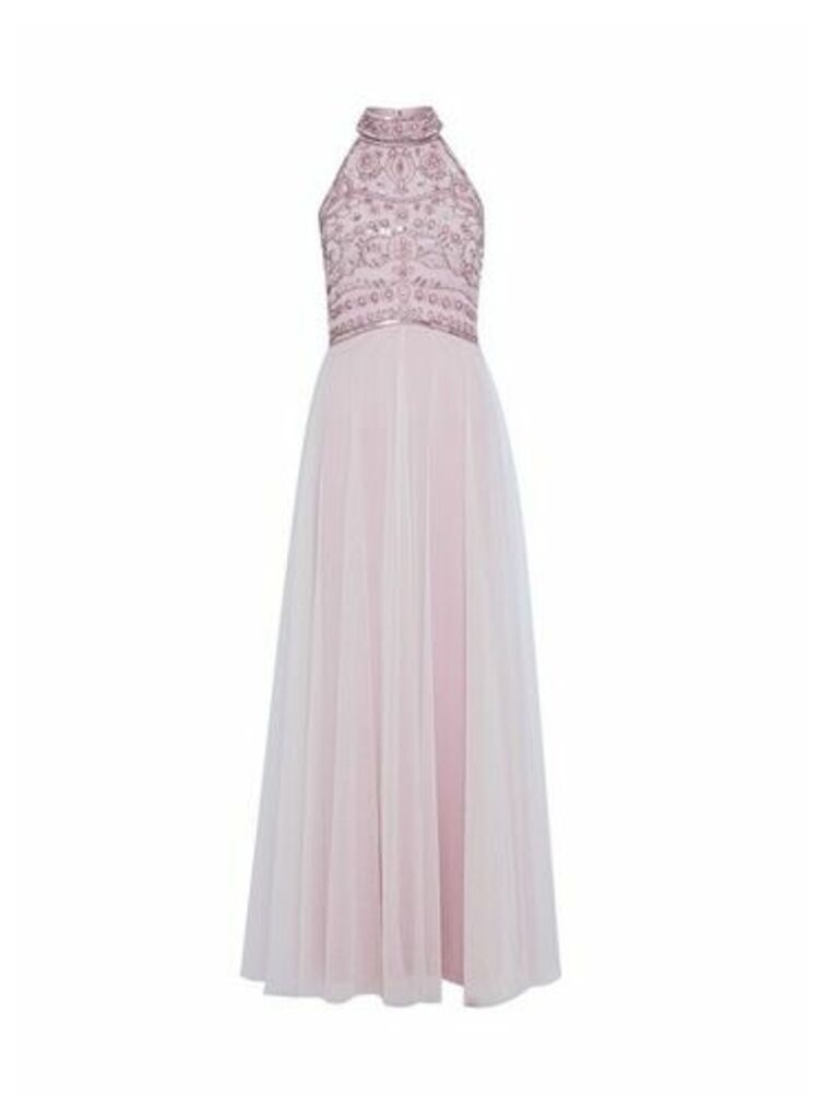 Womens Showcase Blush Bridesmaid Eleanor Enamel Maxi Dress - Pink, Pink