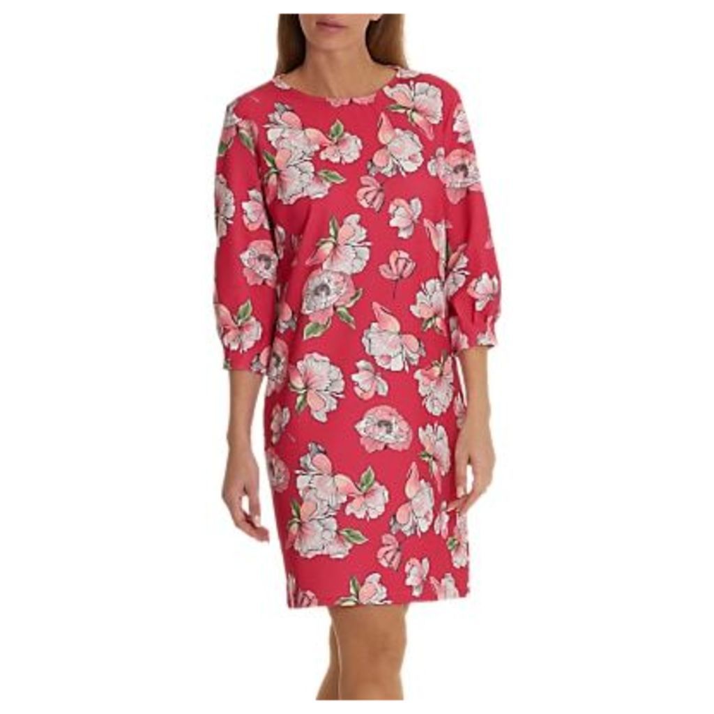 Betty & Co. Floral Print Dress, Dark Pink