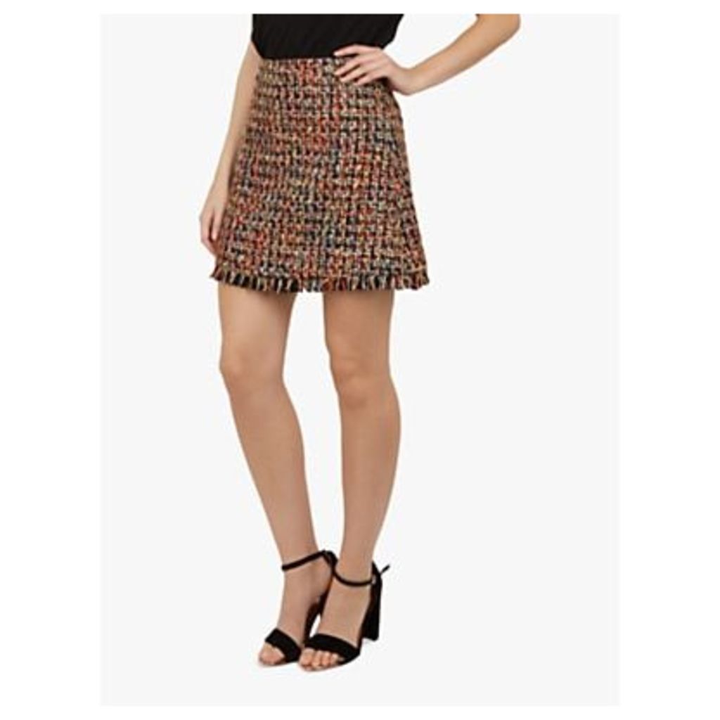 Ted Baker Lorelas Mini A-Line Skirt, Black/Multi