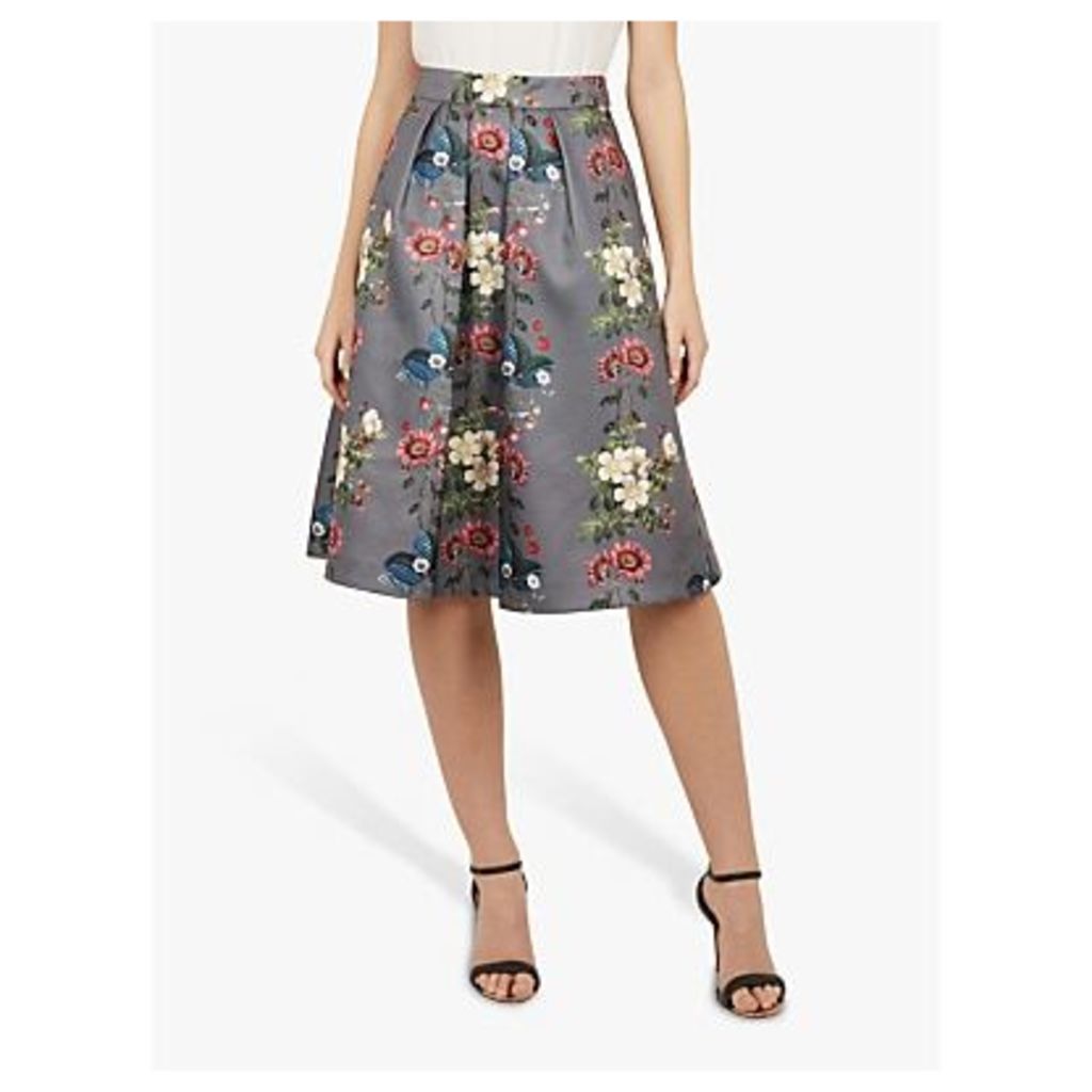 Ted Baker Bevly Floral Skirt, Grey Mid