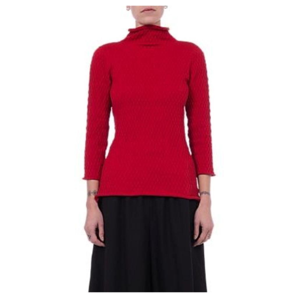 French Connection Molly Mozart Knit Jumper, Blazer Red