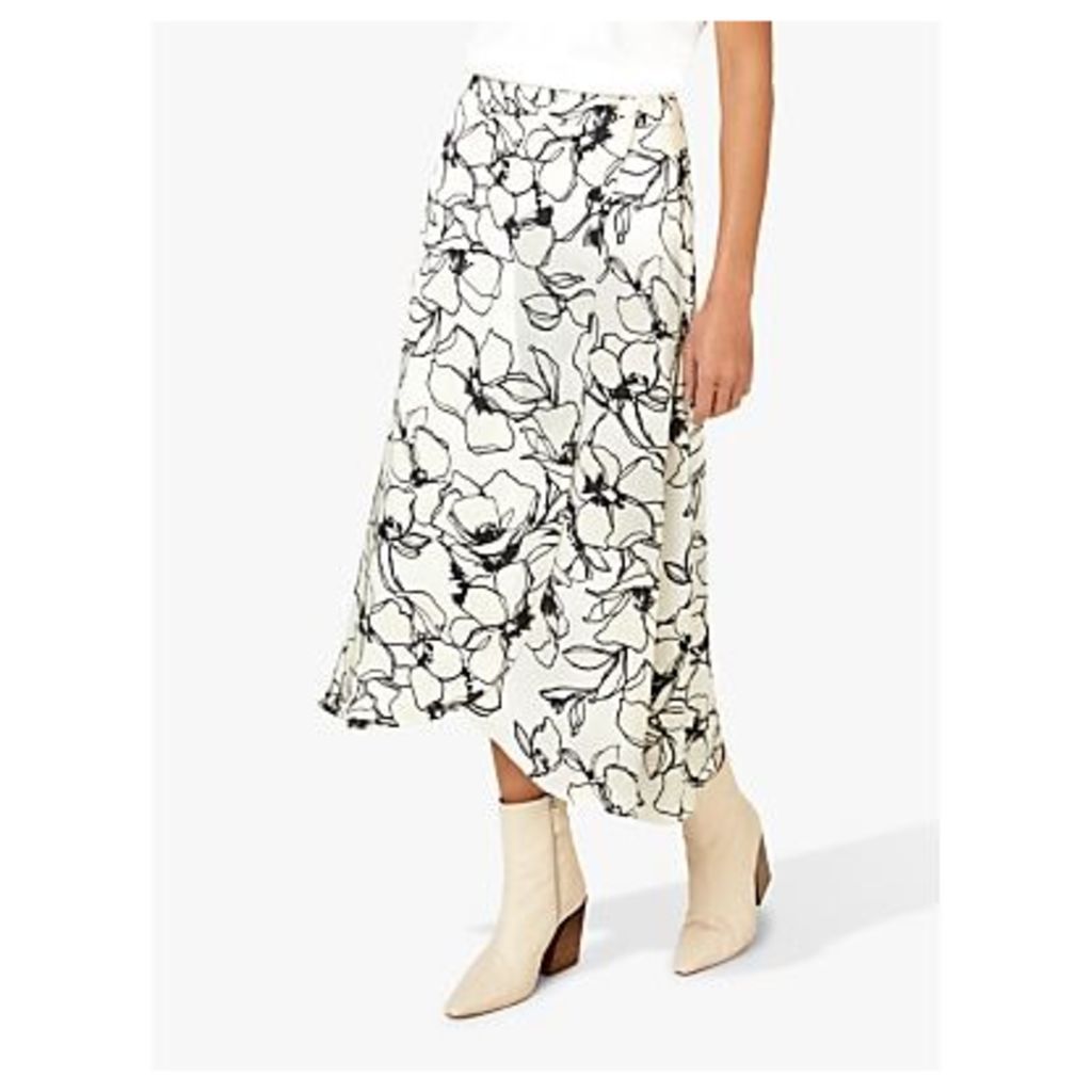 Finery Floral Sketch Print Skirt, Multi