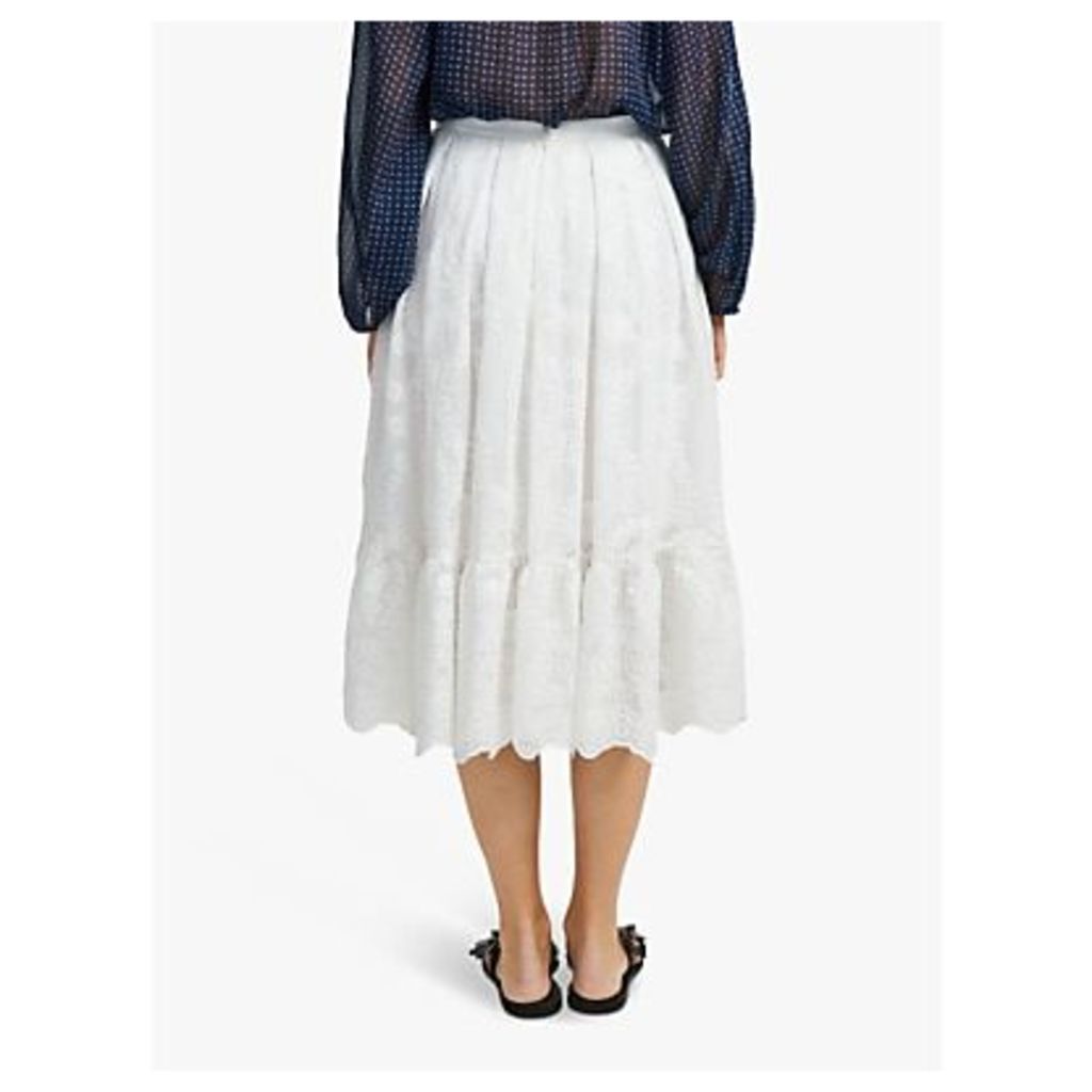 French Connection Camellia Flare Skirt, Summer White