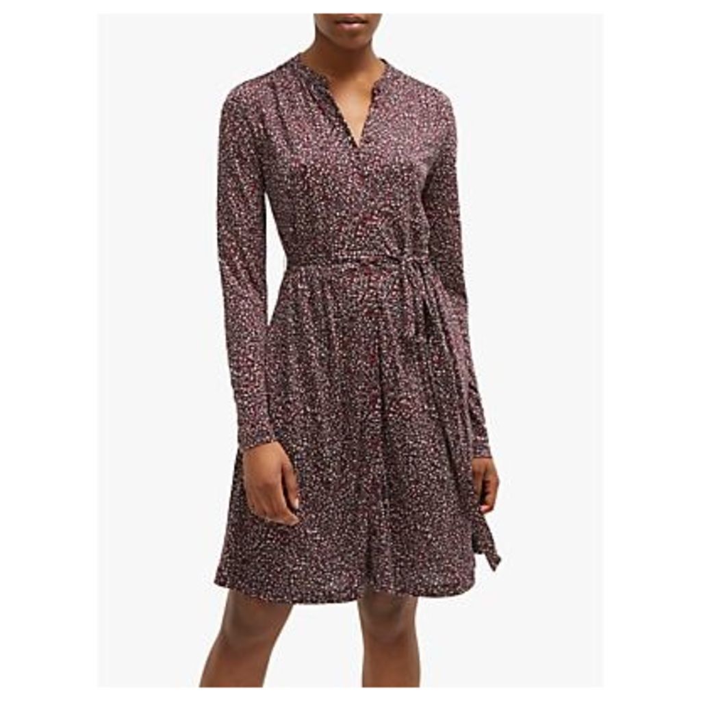 French Connection Brunella Printed Shirt Dress, Rosso Red