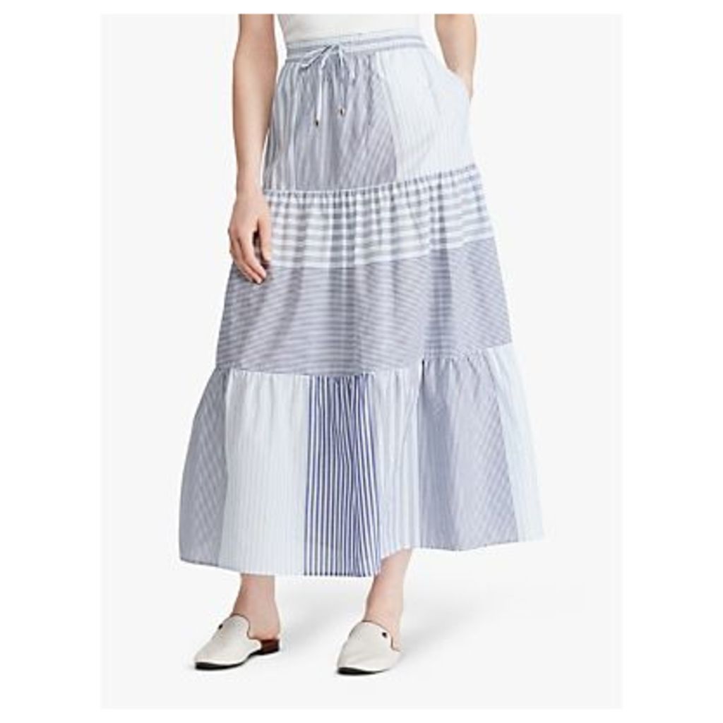 Lauren Ralph Lauren Violeta Peasant Skirt, Blue/Multi