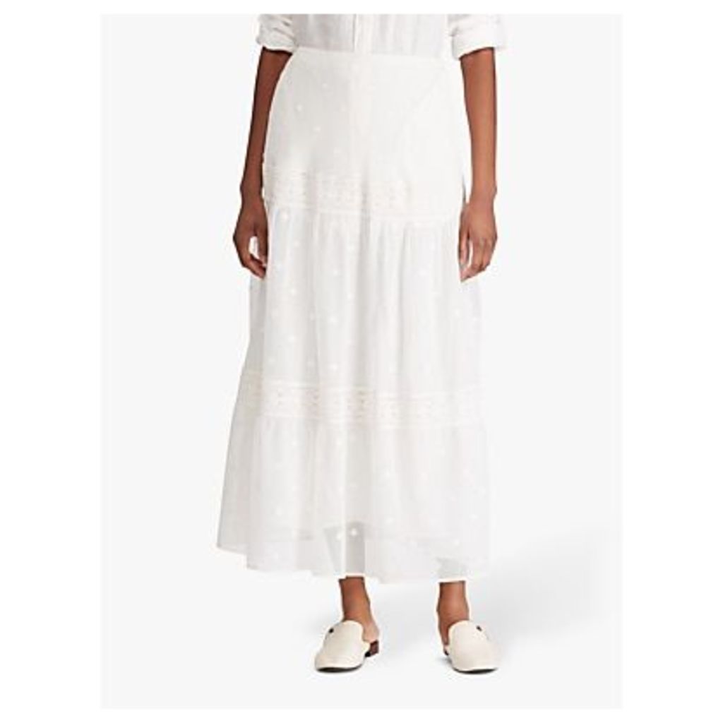Lauren Ralph Lauren Alixander Peasant Skirt, White