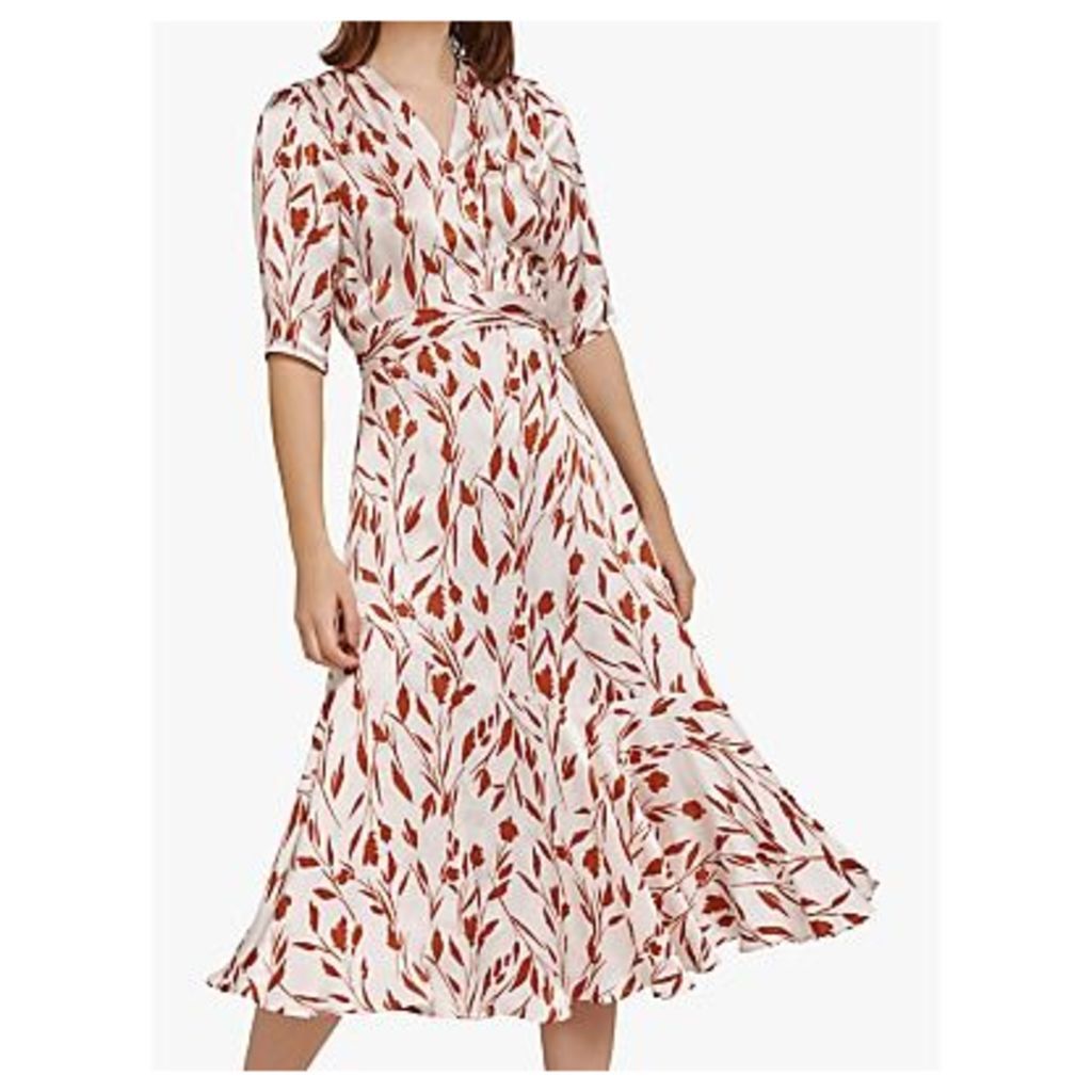 Ghost Connie Dress, White/Red