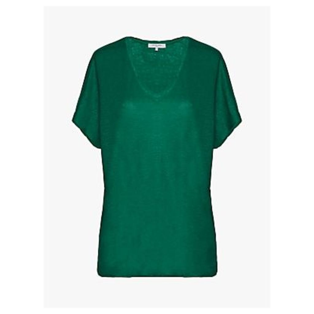 Gerard Darel Violette Linen T-Shirt, Green