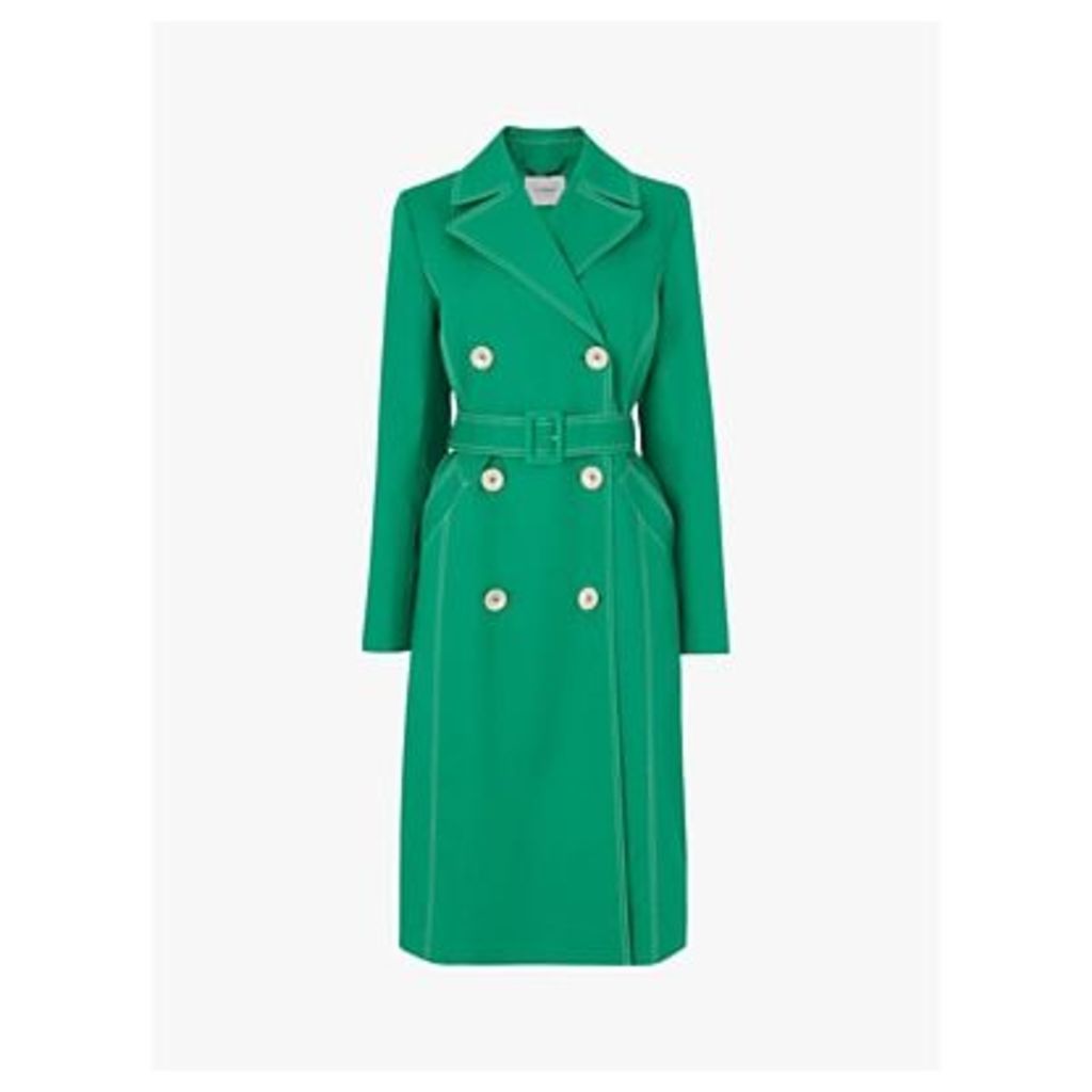 L.K.Bennett Kaylee Trench Coat, Green