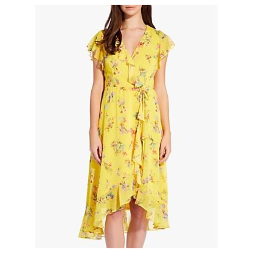 Adrianna Papell Sunny Corsage Dress, Yellow/Multi