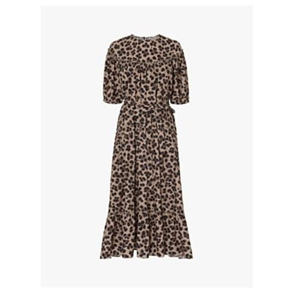 L.K.Bennett Rego Leopard Print Midi Dress, Multi