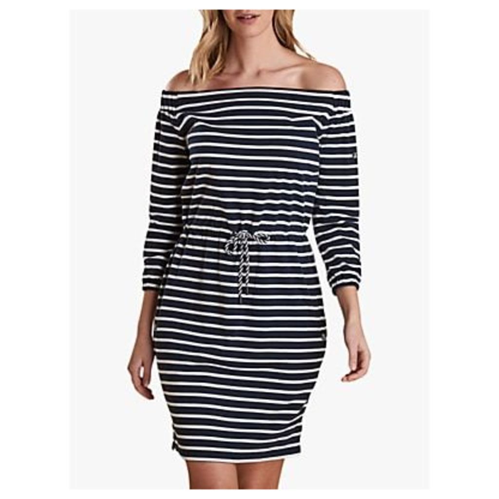 Barbour Waveson Stripe Dress, Navy/White