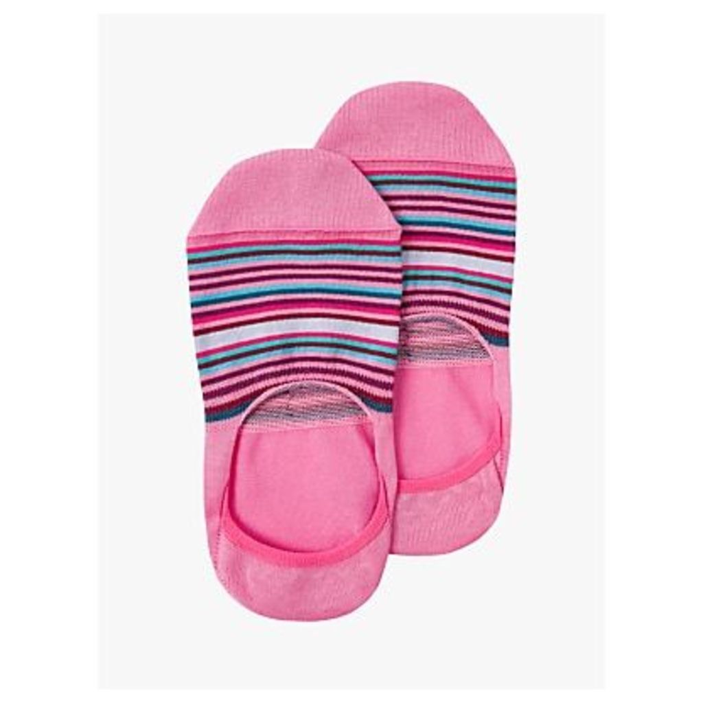 Paul Smith Stripe No Show Socks, Pink/Multi