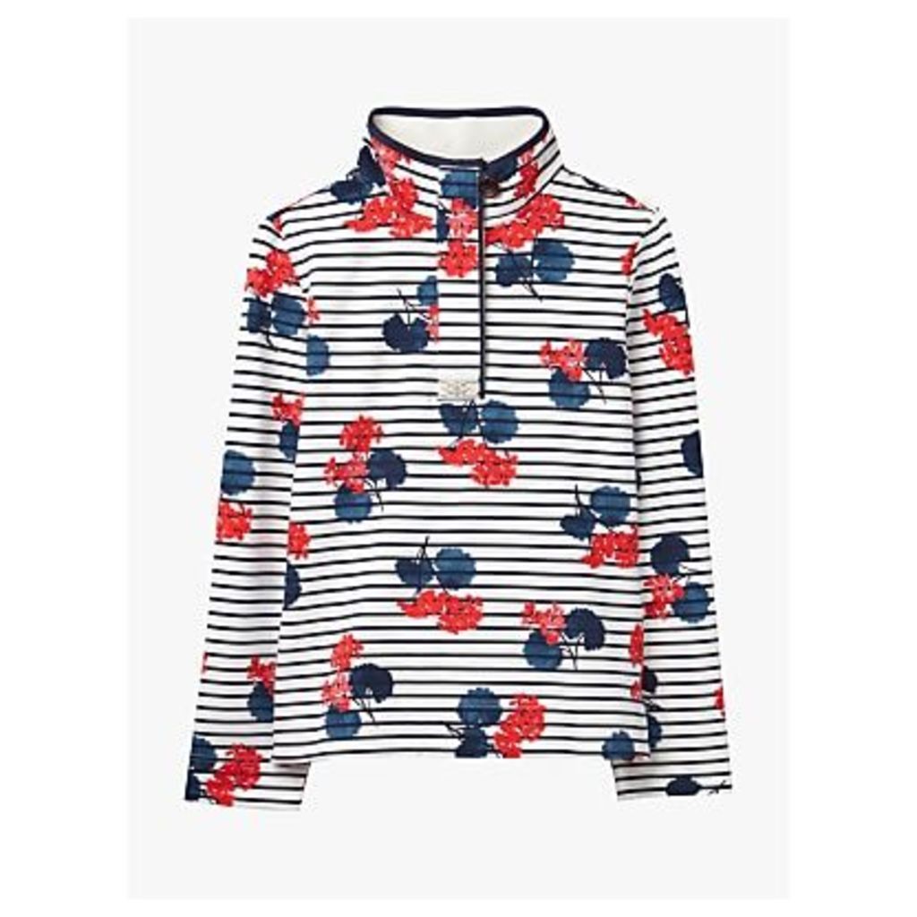 Joules Saunton Floral Sweatshirt, Navy/Lily Pad