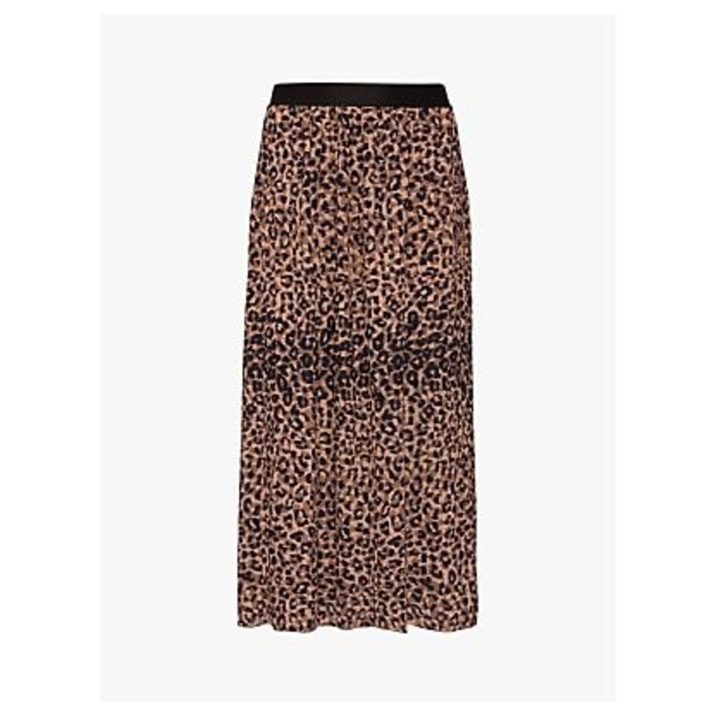 Gerard Darel Tilda Leopard Print Skirt, Brown