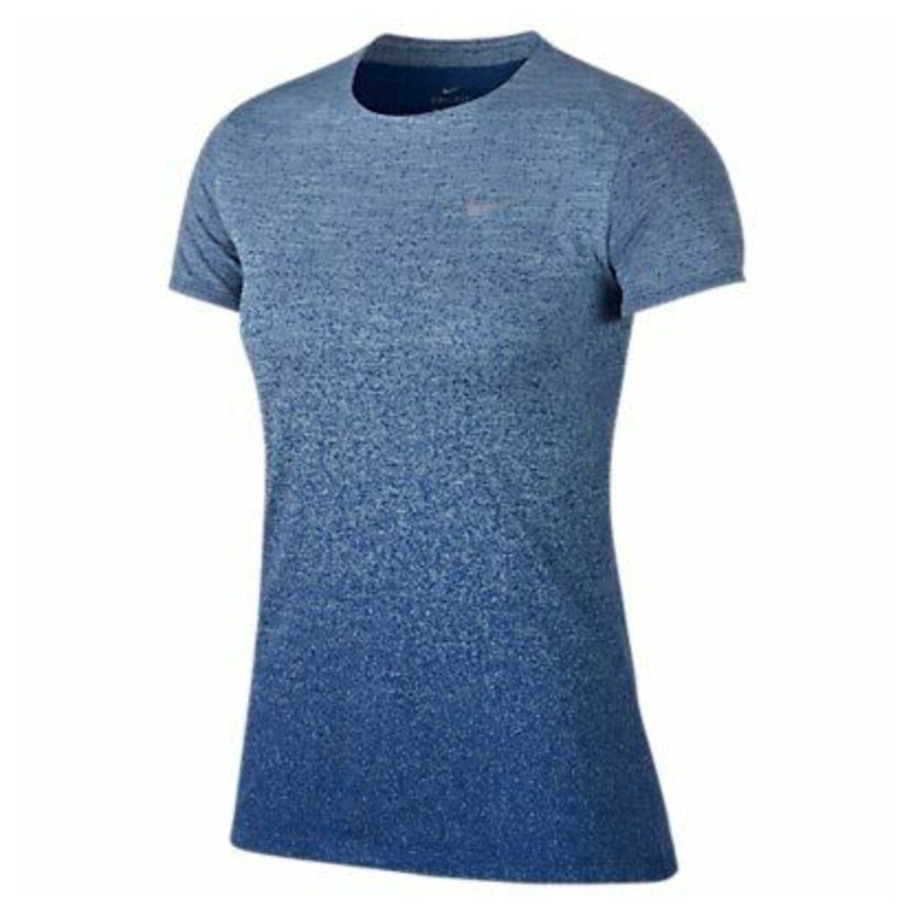Nike Medalist Short Sleeve Running Top, Cobalt Tint/Gym Blue