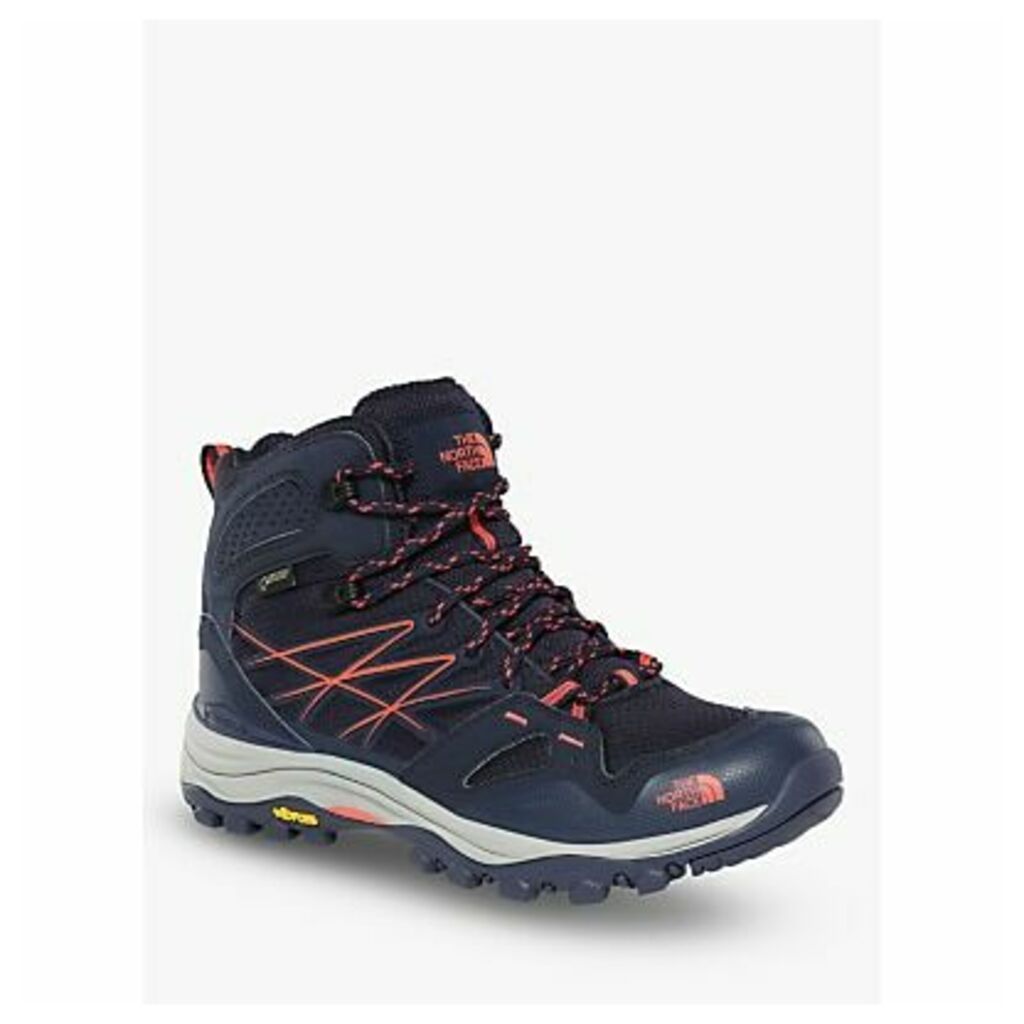 The North Face Hedgehog Fastpack Mid Women's Waterproof Gore-Tex Hiking Boots, Peacoat Navy/Radiant Orange
