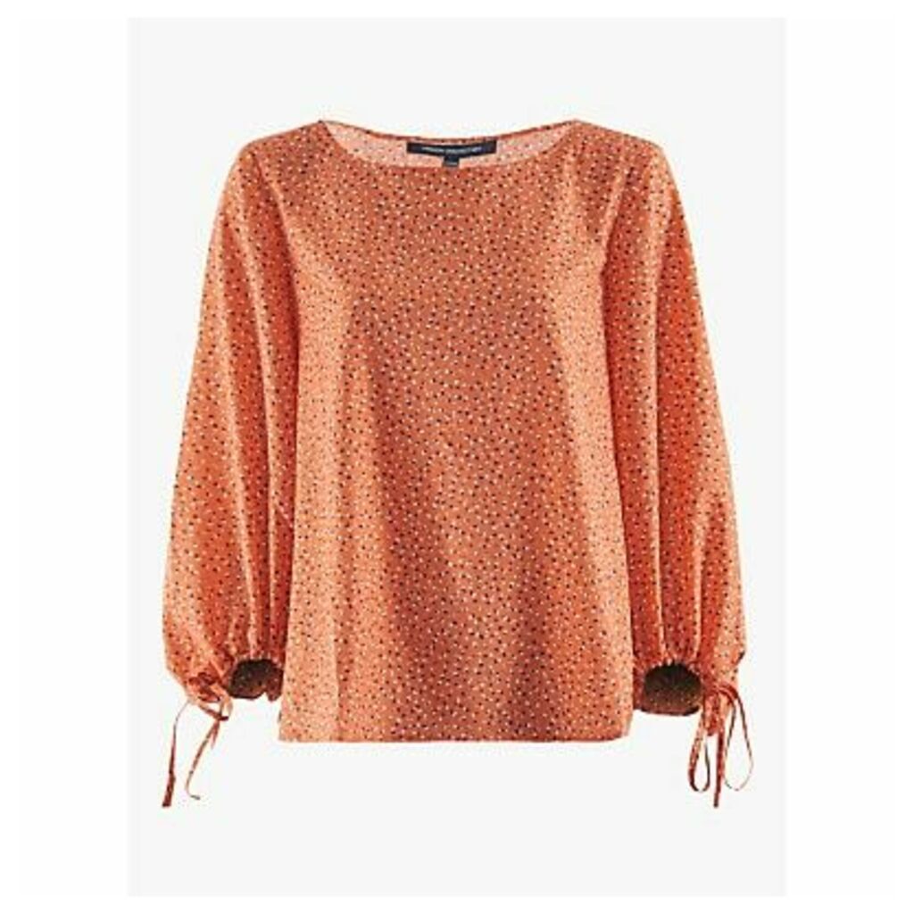 French Connection Chinwe Light Gathered Sleeve Top