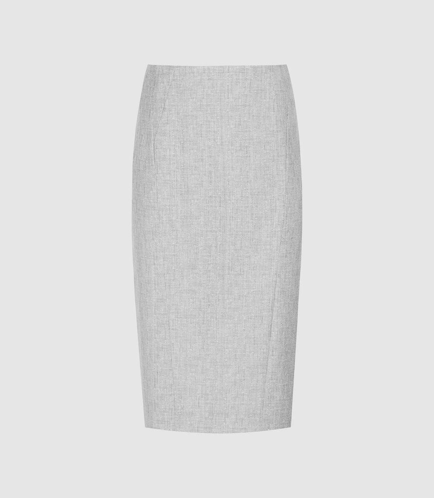 Thea - Tailored Skirt in Grey, Womens, Size 4