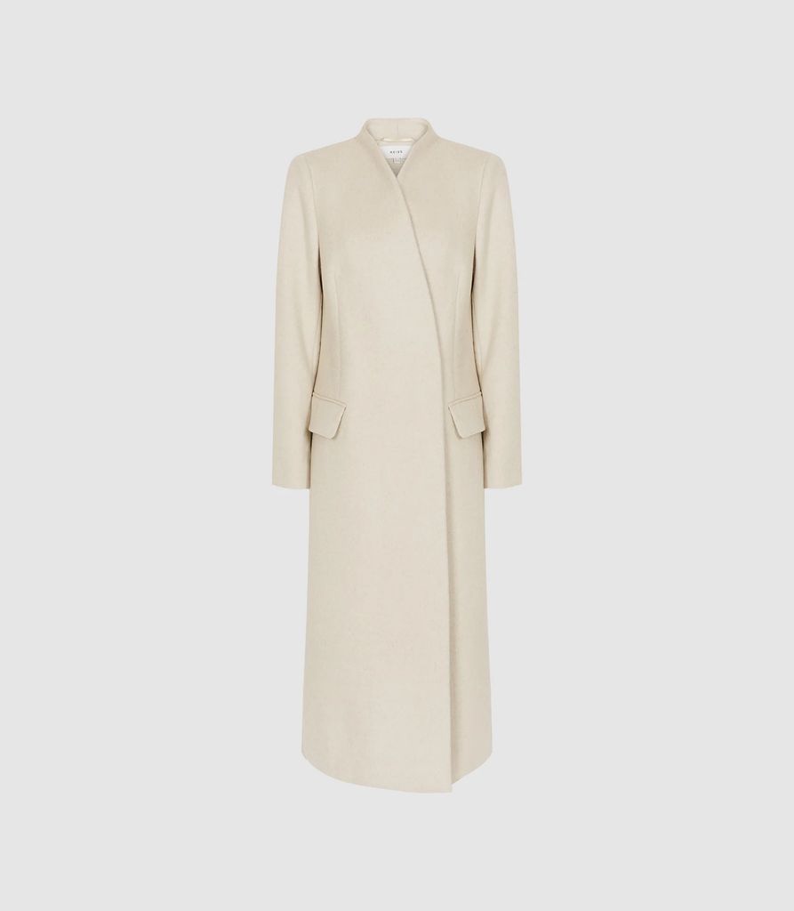 Willow - Wool Blend Coat in Cream, Womens, Size 4