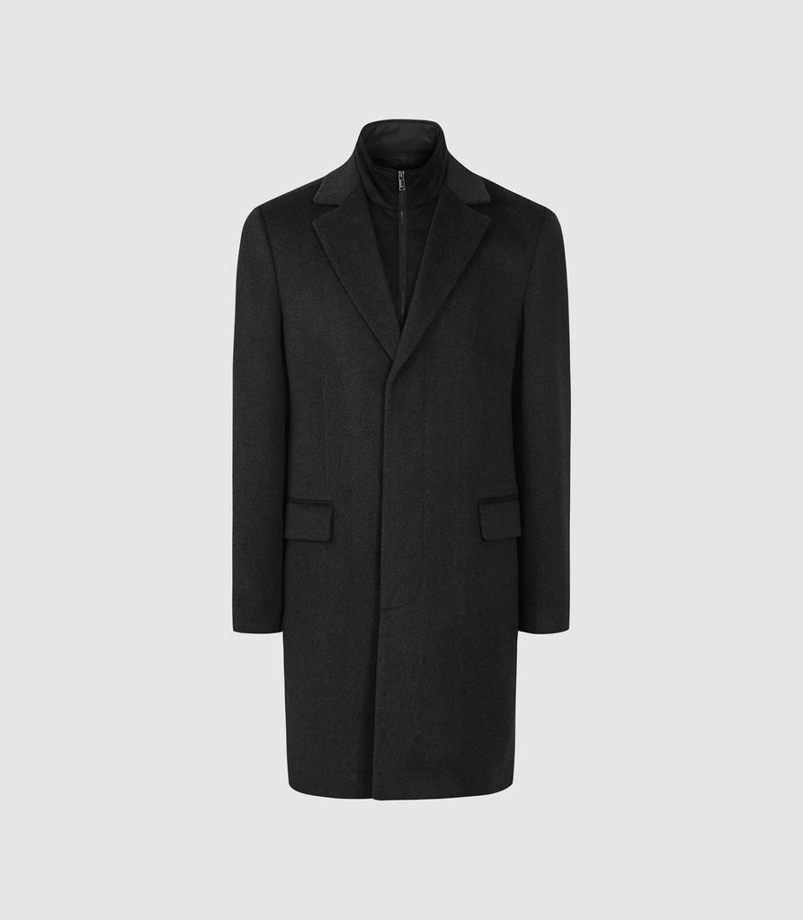 Coal - Overcoat With Removable Insert in Charcoal, Mens, Size S