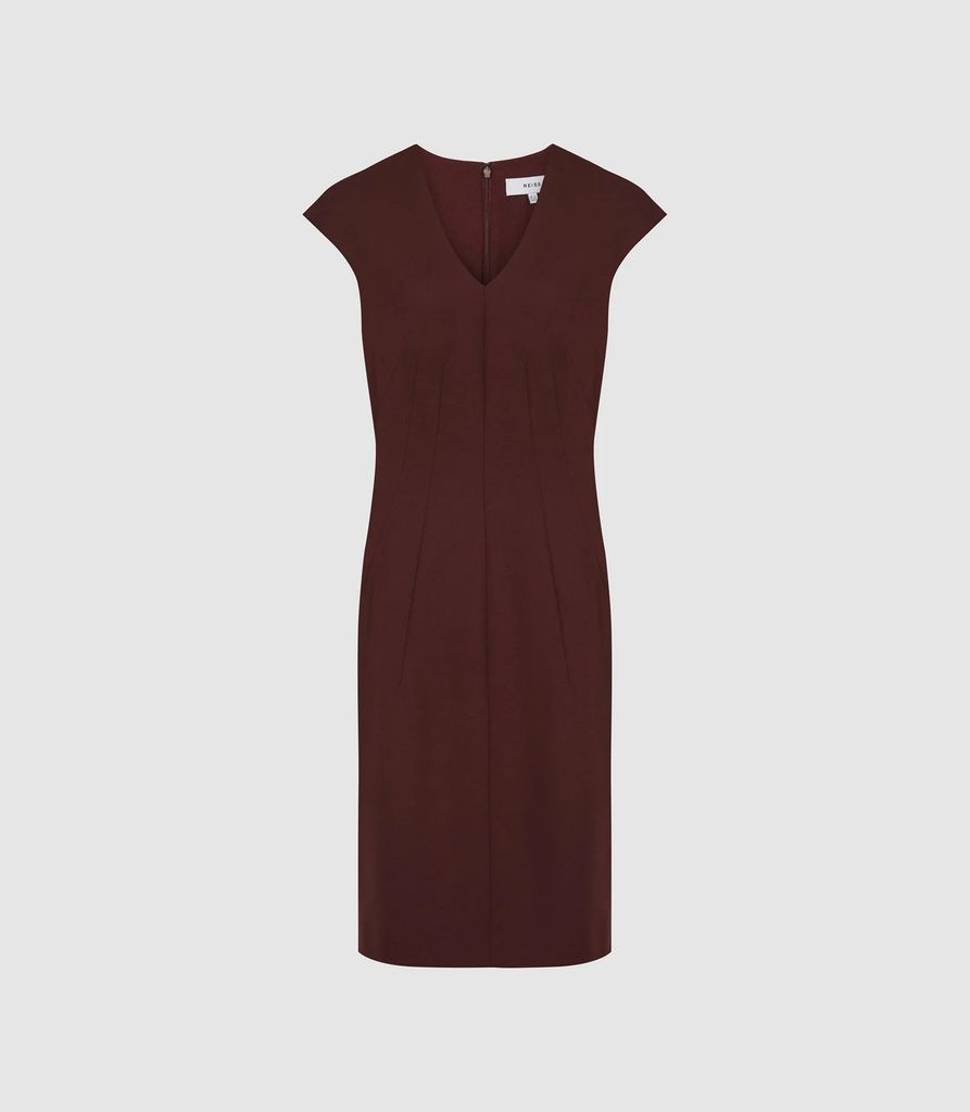 Freya - Tailored Dress in Berry, Womens, Size 4