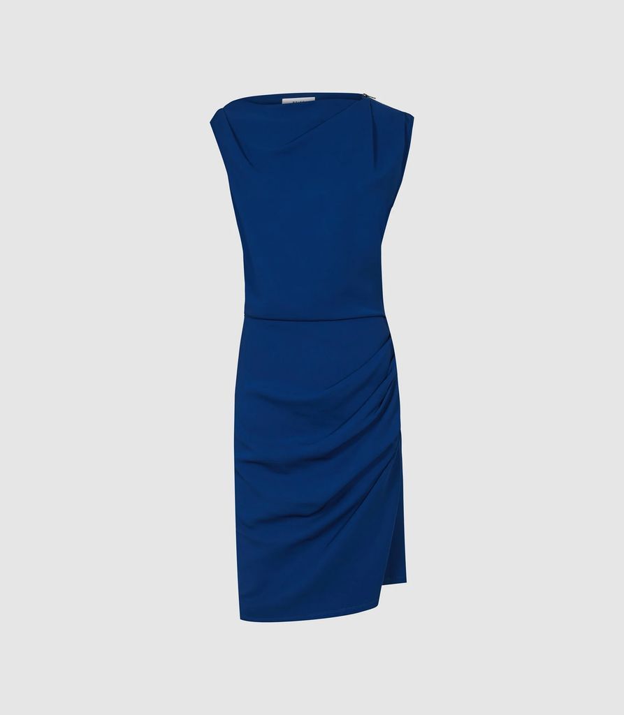 Bali - Ruched Bodycon Dress in Blue, Womens, Size 4