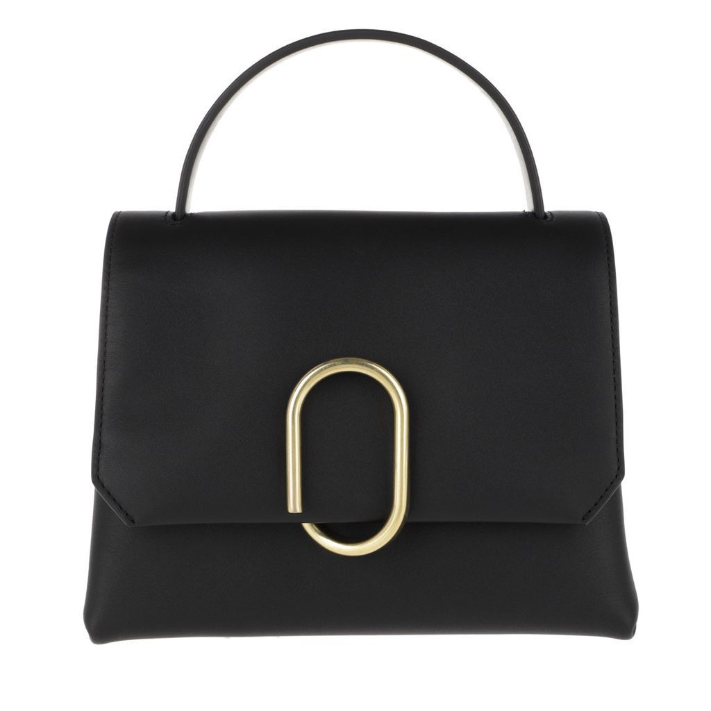 Satchel Bags - Alix Mini Top Handle Satchel Black Brass - black - Satchel Bags for ladies