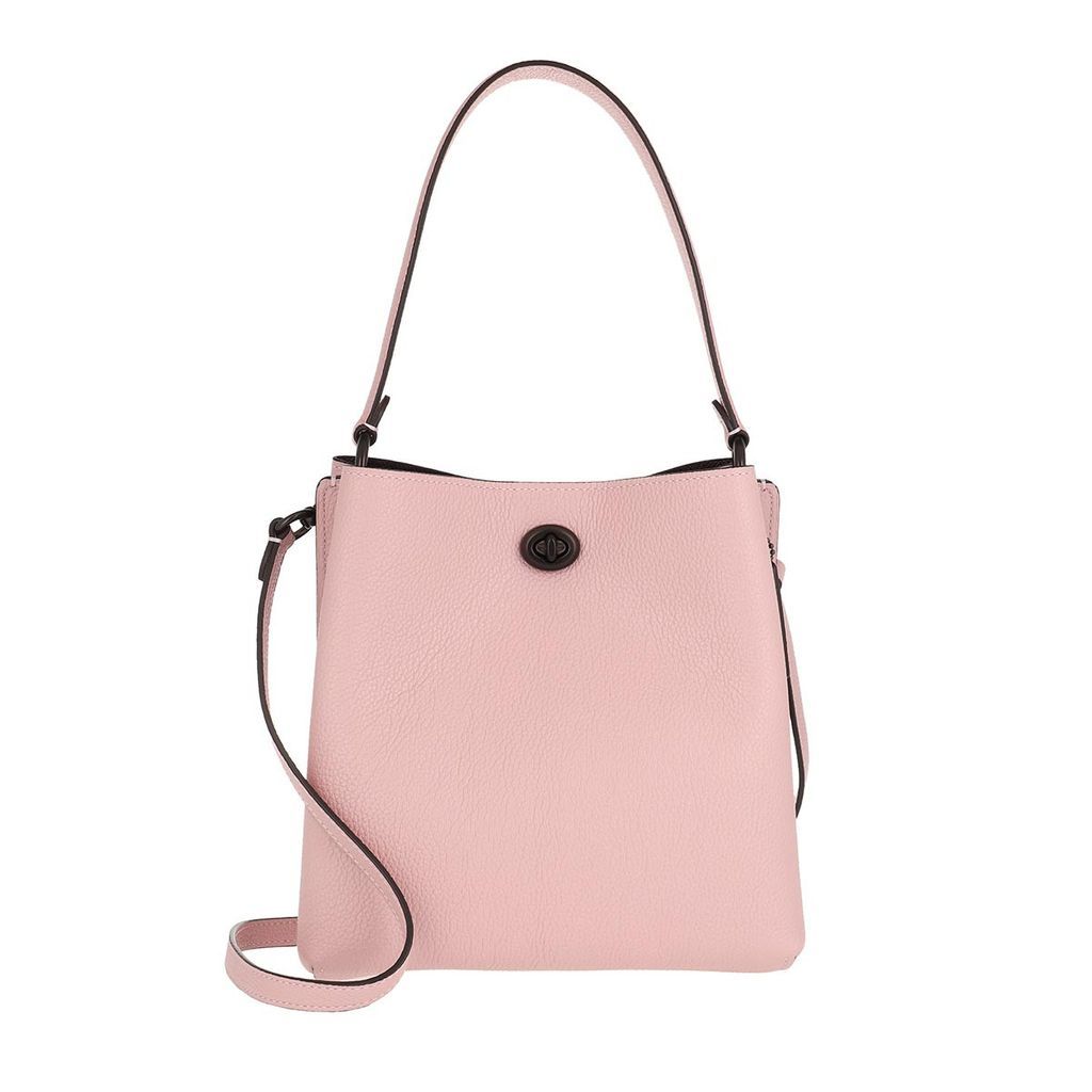 Bucket Bags - Polished Pebble Leather Charlie Bucket Bag Aurora - rose - Bucket Bags for ladies