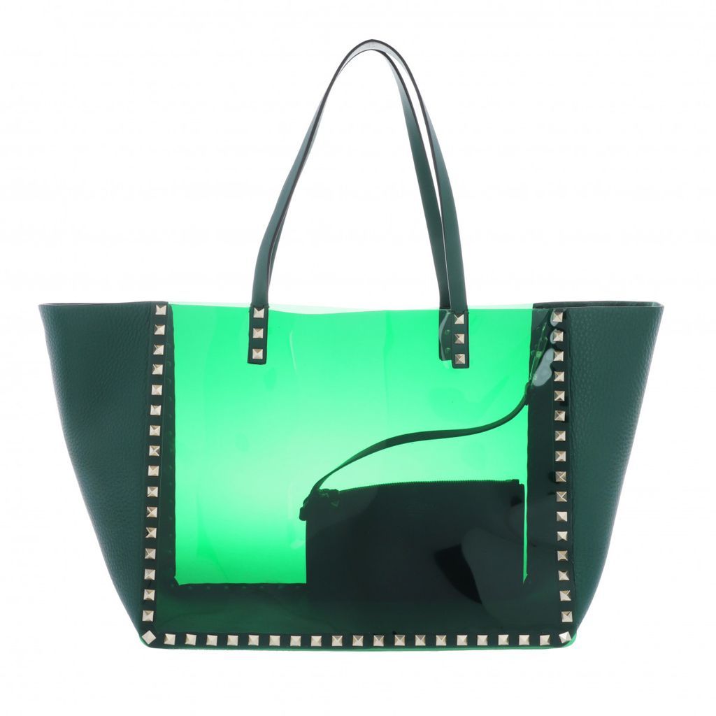 Shopping Bags - Medium Tote Bag Leather Cypress Green - green - Shopping Bags for ladies