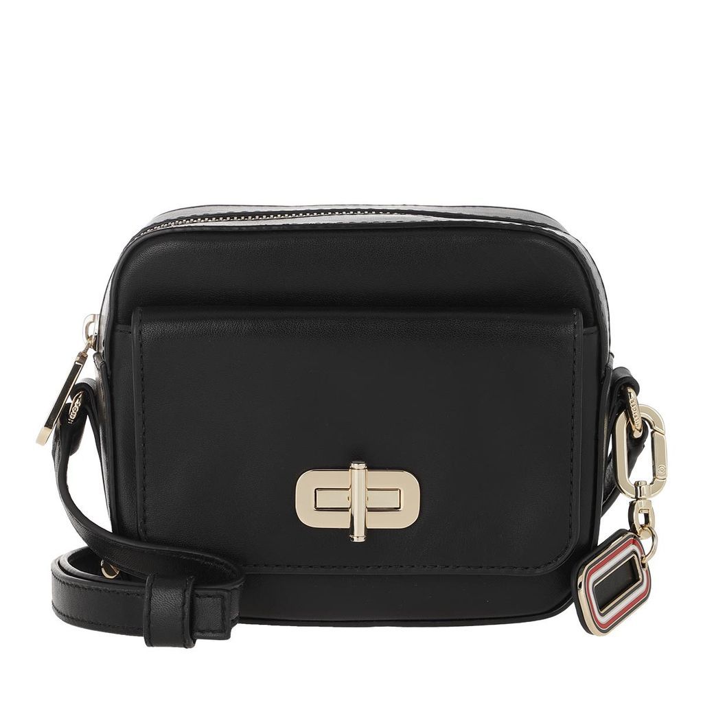 Cross Body Bags - Canvas Mix Solid Camera Bag Black - black - Cross Body Bags for ladies