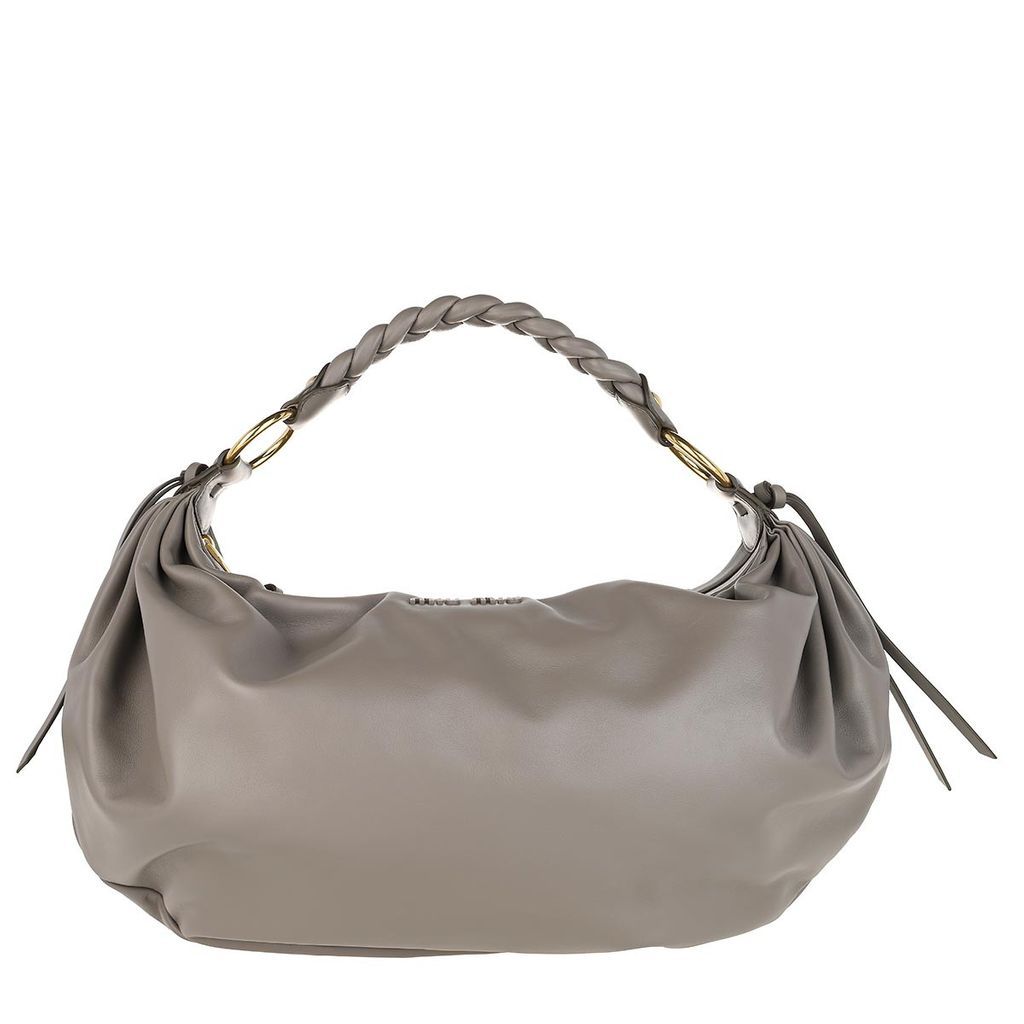Hobo Bags - Shoulder Bag Leather Argilla - grey - Hobo Bags for ladies