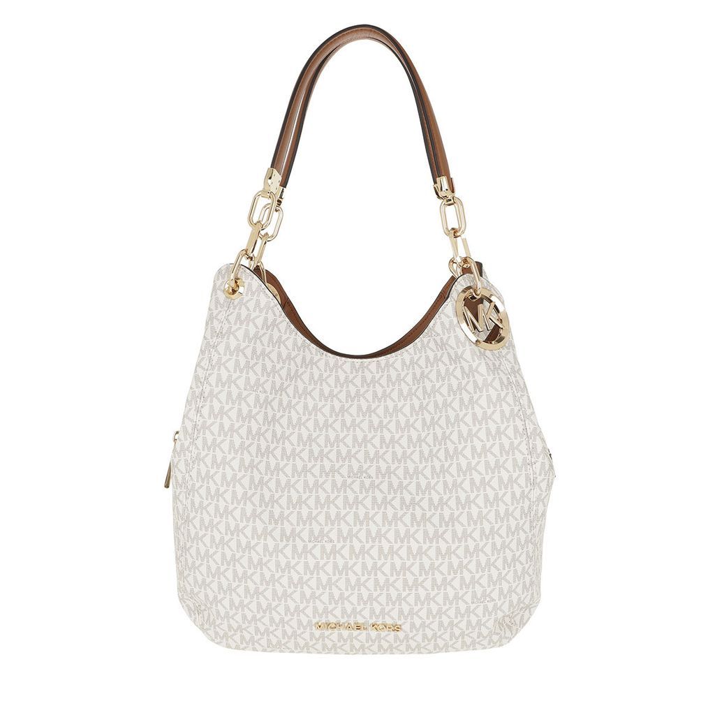 Tote - Lillie Large Chain Shoulder Tote Vanilla/Acorn - beige - Tote for ladies