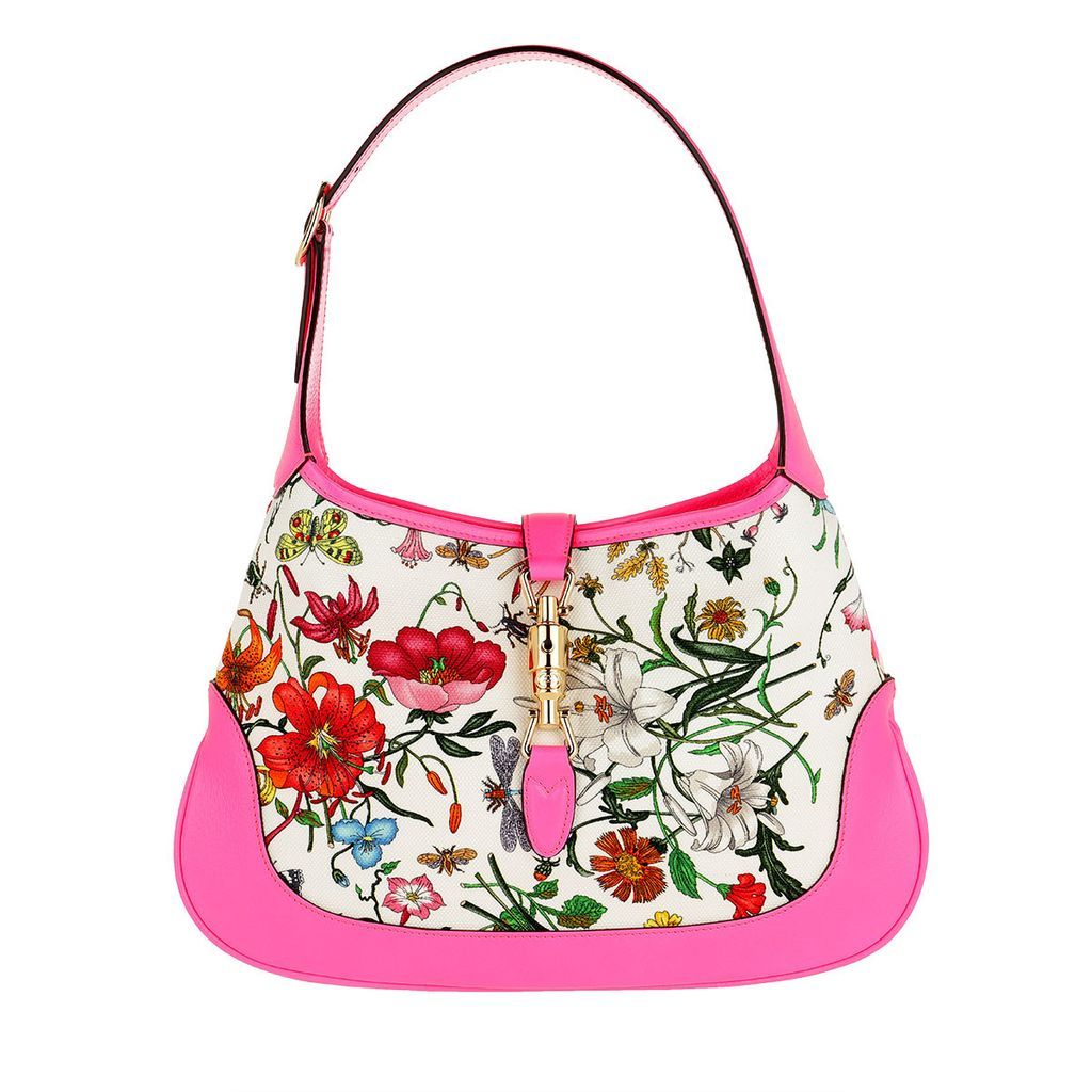 Hobo Bags - Jackie Medium Flora Hobo Bag Fuchsia - colorful - Hobo Bags for ladies