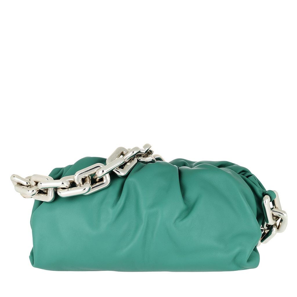 Hobo Bags - The Chain Medium Pouch Leather Green Water - green - Hobo Bags for ladies