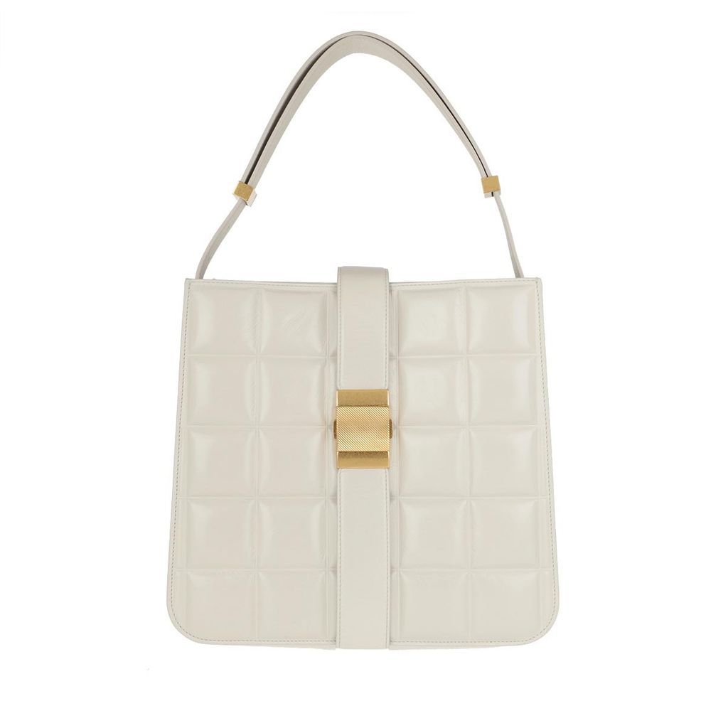 Cross Body Bags - Marie Shoulder Bag Leather White/Gold - white - Cross Body Bags for ladies