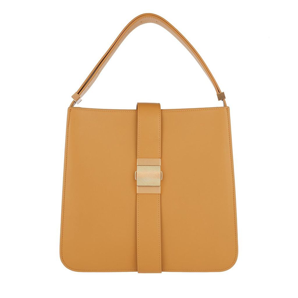 Hobo Bags - Marie Shoulder Bag Lambskin Butterscotch - yellow - Hobo Bags for ladies