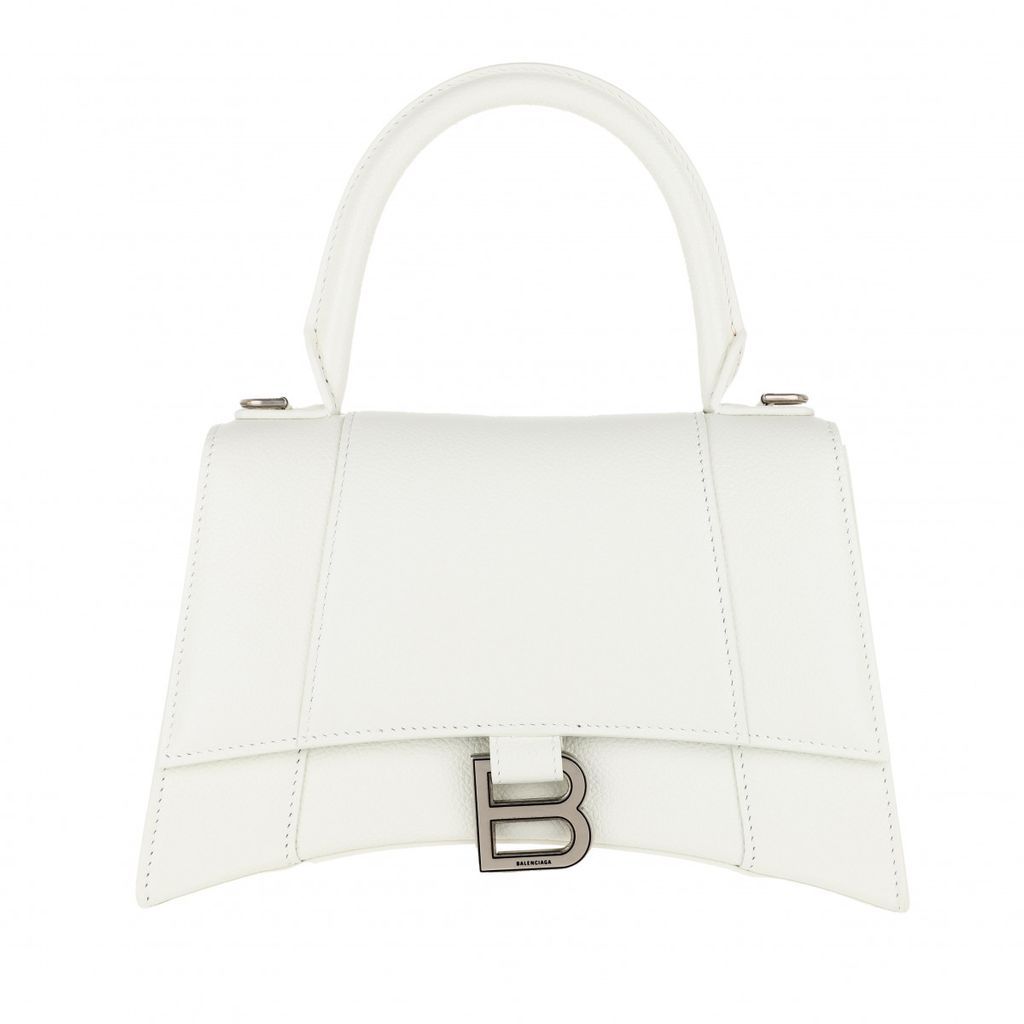 Satchel Bags - Hourglass Small Handle Bag White - white - Satchel Bags for ladies