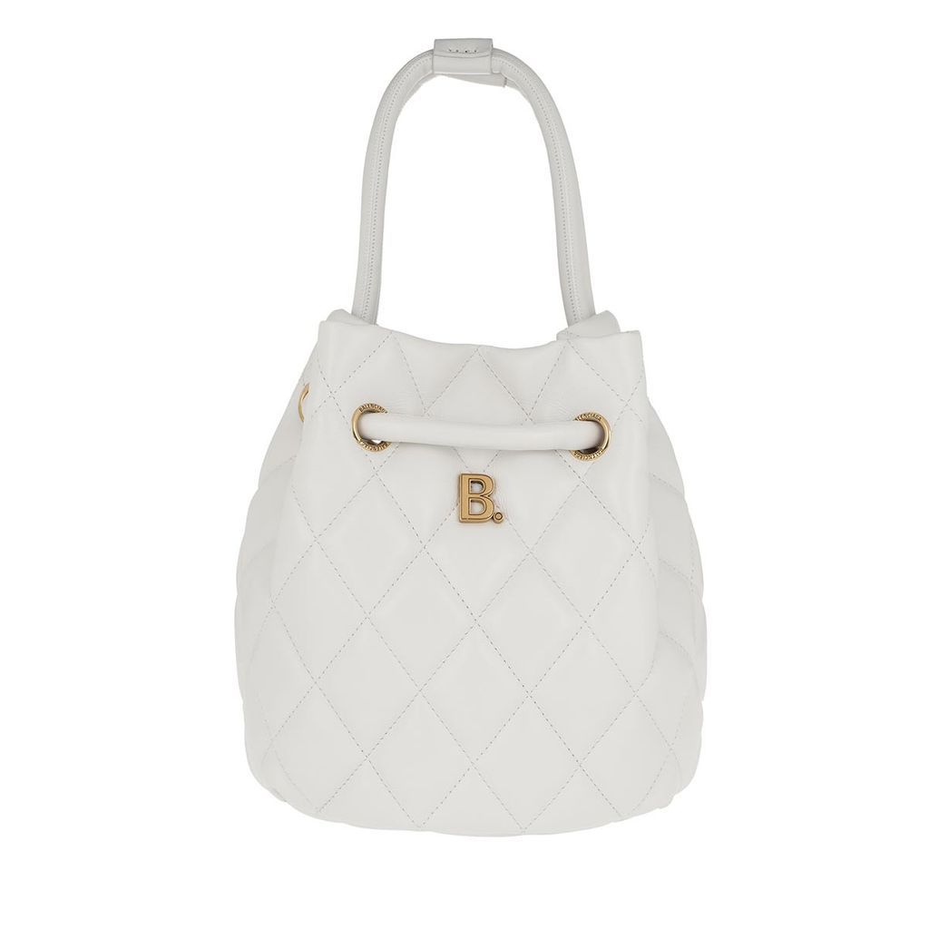 Bucket Bags - Quilted B Line Bucket Bag Leather White - white - Bucket Bags for ladies