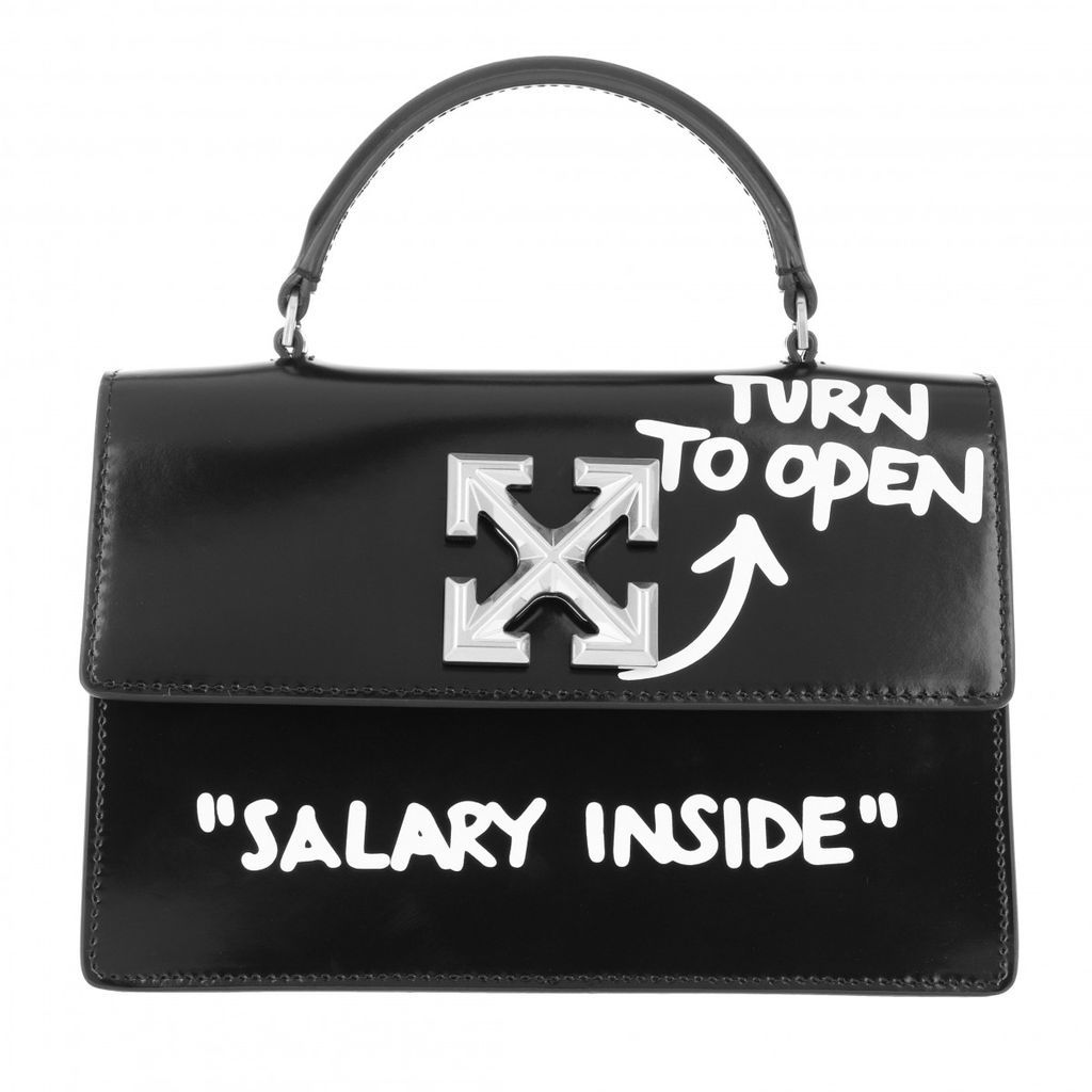 Satchel Bags - Turn To Open Jitney Shoulder Bag Black White - black - Satchel Bags for ladies