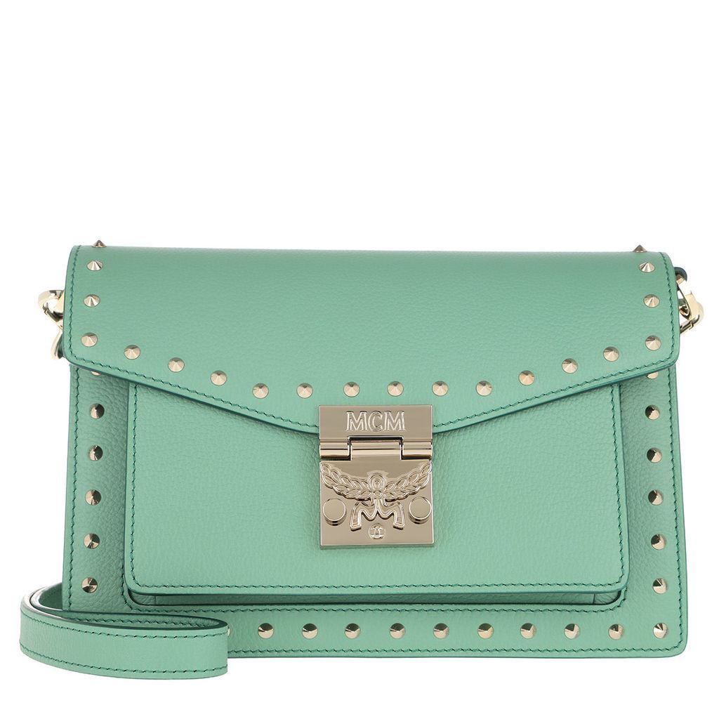 Cross Body Bags - Patricia Studded Outline Crossbody Small Mint - green - Cross Body Bags for ladies