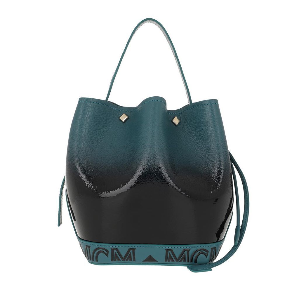 Bucket Bags - Milano Patent Drawstring Bag Mini Black Gradient - black - Bucket Bags for ladies