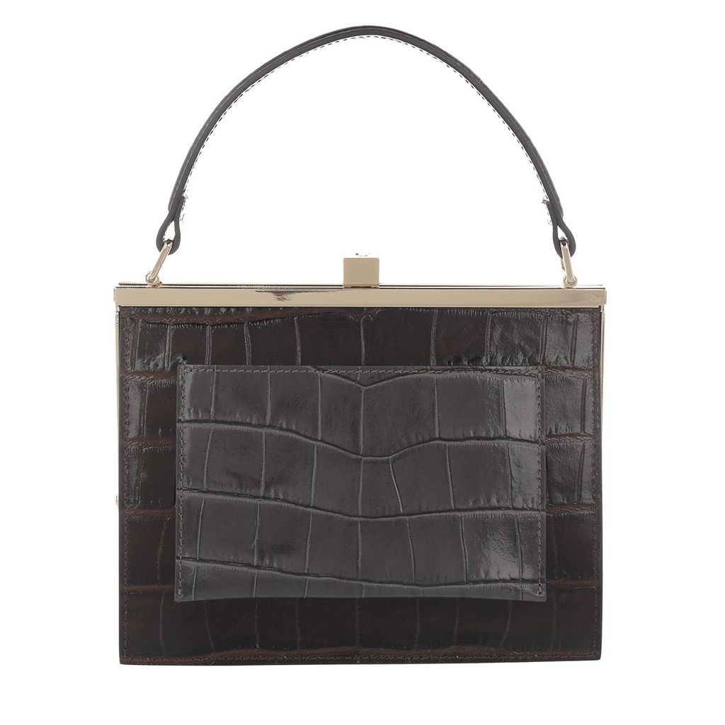 Satchel Bags - Top Handle Bicolor Kokko Dark Brown/Dark Grey - brown - Satchel Bags for ladies
