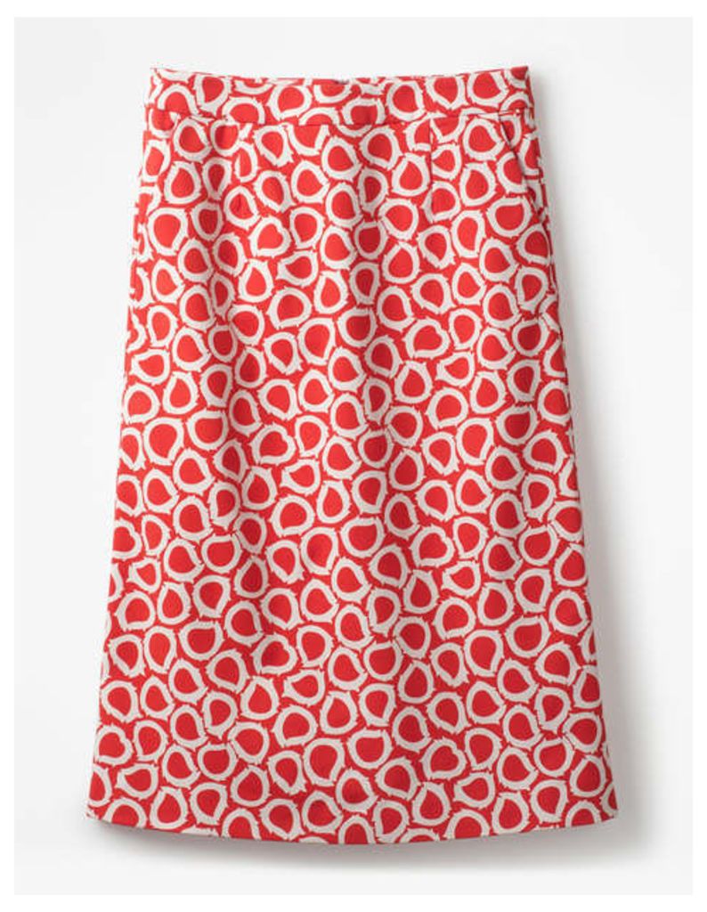 Modern A-line Skirt Red Women Boden, Pink