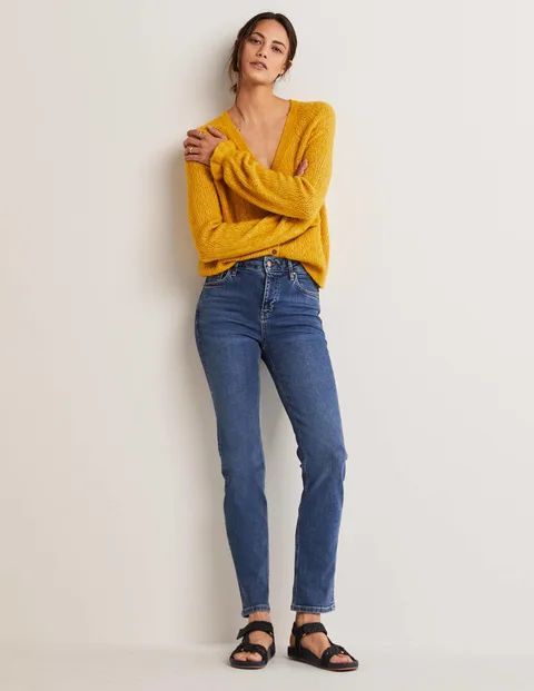 Slim Straight Jeans Denim Women Boden, Mid Vintage