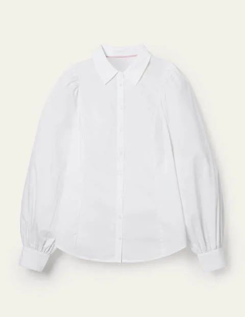 Full Sleeve Fitted Shirt White Women Boden, White