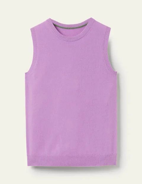 Cashmere Knitted Tank Top African Violet Women Boden, African Violet