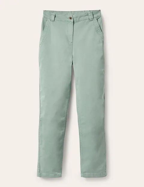 Classic Chino Trousers Green Women Boden, Iceberg Green