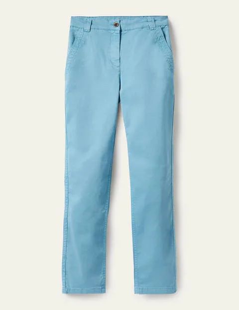 Classic Chino Trousers Blue Women Boden, Mountain Spring Blue